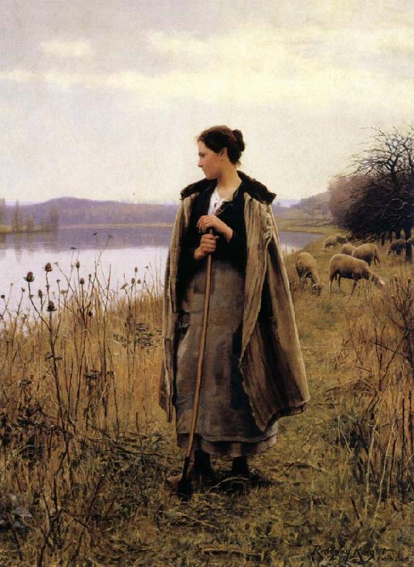 Daniel Ridgeway Knight The Shepherdess of Rolleboise